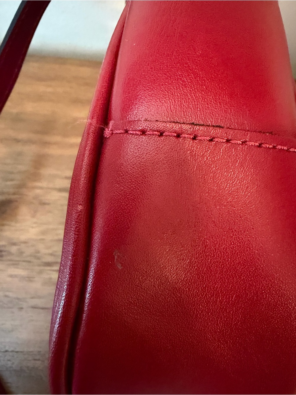 Patricia Nash Ruby Red Rose Embossed Leather Saddle Crossbody Bag Floral - Picture 8 of 16